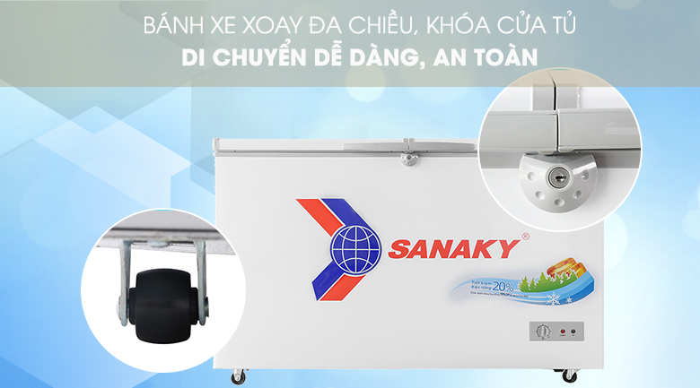 Tủ đông Sanaky 305 lít VH-4099A1 Tủ đông Sanaky 305 lít VH-4099A1