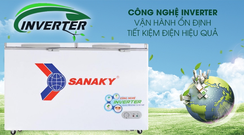 Tủ đông Inverter Sanaky 250 lít VH-2599A3 Tủ đông Inverter Sanaky 250 lít VH-2599A3