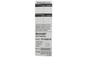 May Loc Khong Khi Sharp Fp G50e W