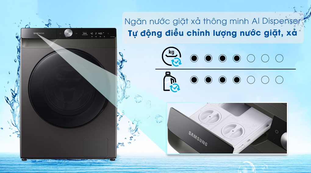 Máy giặt sấy Samsung AI Inverter 11kg WD11T734DBX Máy giặt sấy Samsung AI Inverter 11kg WD11T734DBX