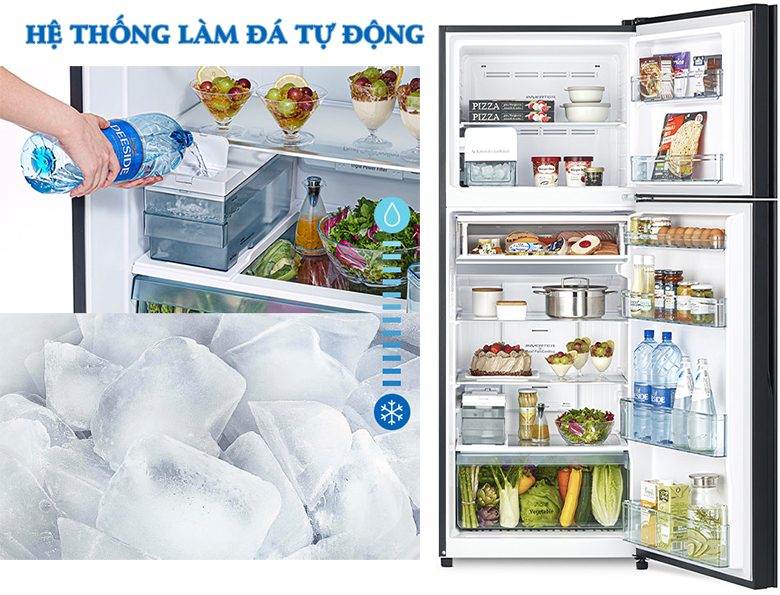 Tủ lạnh Hitachi Inverter 390 lít R-FVY510PGV0 GBK Tủ lạnh Hitachi Inverter 390 lít R-FVY510PGV0 GBK