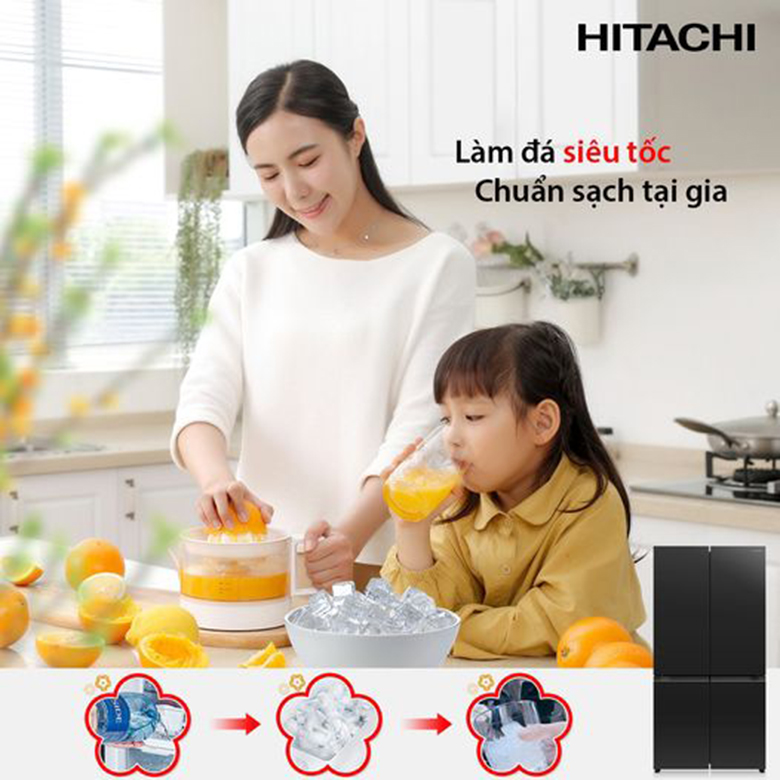 Tủ lạnh Hitachi Inverter 569 lít R-WB640PGV1 GCK Tủ lạnh Hitachi Inverter 569 lít R-WB640PGV1 GCK