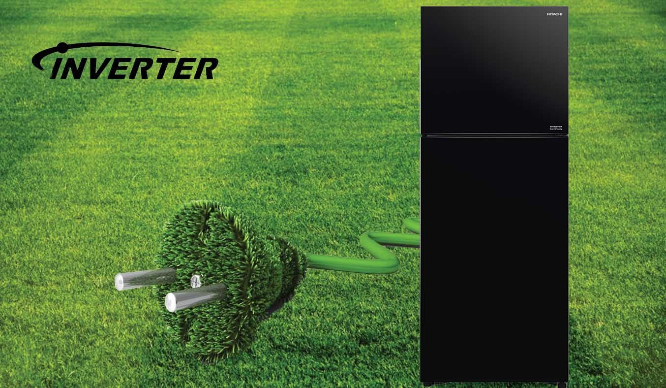 Tủ lạnh Hitachi Inverter 349 lít R-FVY480PGV0 GBK Tủ lạnh Hitachi Inverter 349 lít R-FVY480PGV0 GBK