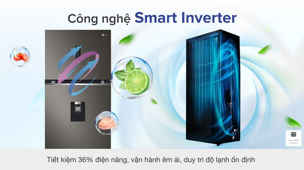 Tủ lạnh LG Inverter 374 lít GN-D372BLA Tủ lạnh LG Inverter 374 lít GN-D372BLA