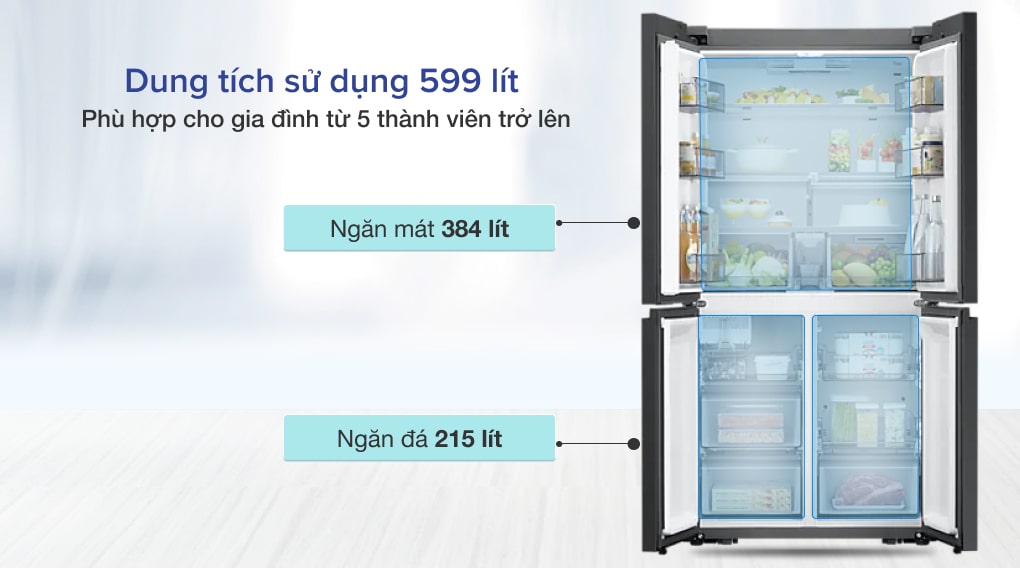 Tủ lạnh Samsung Inverter 599 lít RF60A91R177/SV Tủ lạnh Samsung Inverter 599 lít RF60A91R177/SV
