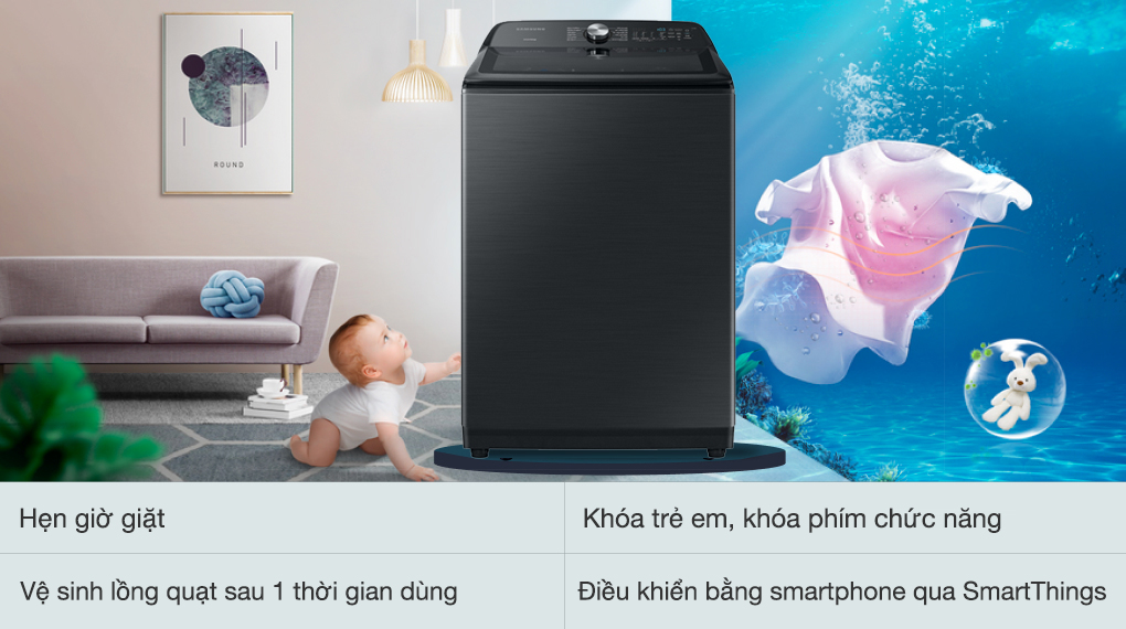 Máy Giặt Samsung Inverter 23 kg WA23A8377GV Máy Giặt Samsung Inverter 23 kg WA23A8377GV