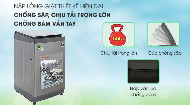 Máy giặt Toshiba 10.5 kg AW-UK1150HV(SG) Máy giặt Toshiba 10.5 kg AW-UK1150HV(SG)