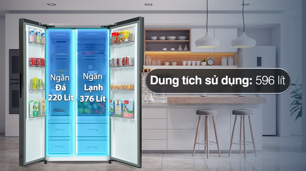 Tủ lạnh Toshiba Inverter 596 lít GR-RS780WI-PGV(22)-XK Tủ lạnh Toshiba Inverter 596 lít GR-RS780WI-PGV(22)-XK