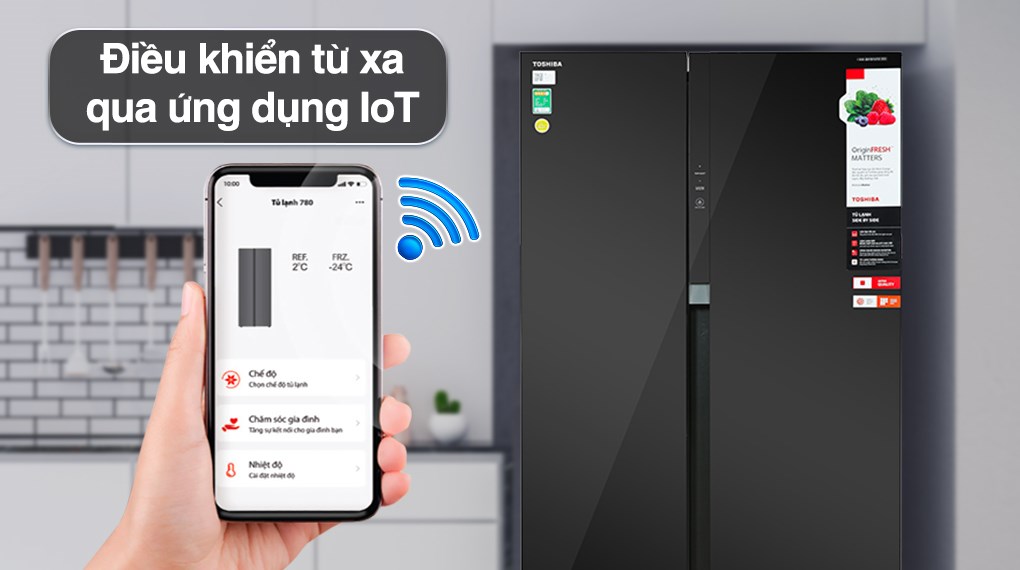 Tủ lạnh Toshiba Inverter 596 lít GR-RS780WI-PGV(22)-XK Tủ lạnh Toshiba Inverter 596 lít GR-RS780WI-PGV(22)-XK