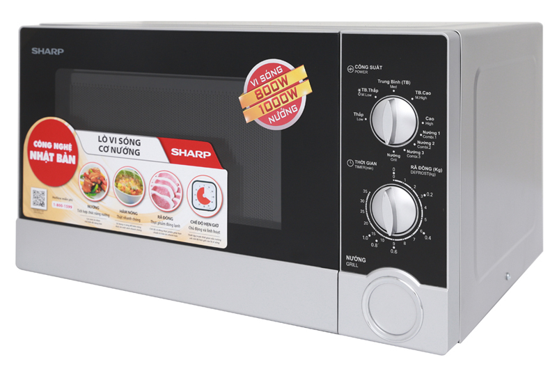 Lò vi sóng có nướng Sharp R-G302VN-S 23 lít Lò vi sóng có nướng Sharp R-G302VN-S 23 lít