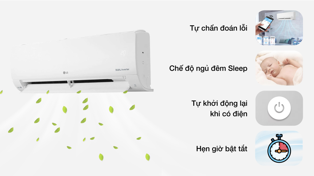 Máy lạnh 2 chiều LG Inverter 1 HP B10END1 Máy lạnh 2 chiều LG Inverter 1 HP B10END1