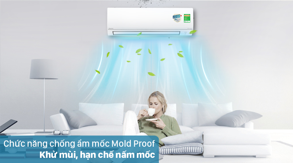 Máy lạnh 2 chiều Daikin Inverter 2 HP FTHF50VVMV Máy lạnh 2 chiều Daikin Inverter 2 HP FTHF50VVMV