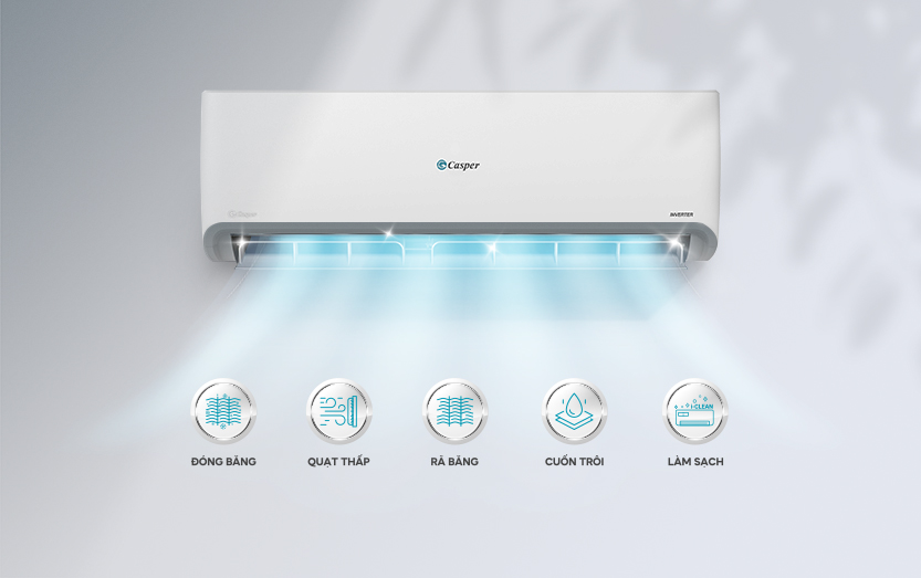 Máy lạnh Casper 2 chiều Inverter 2 HP GH-18IS33 Máy lạnh Casper 2 chiều Inverter 2 HP GH-18IS33