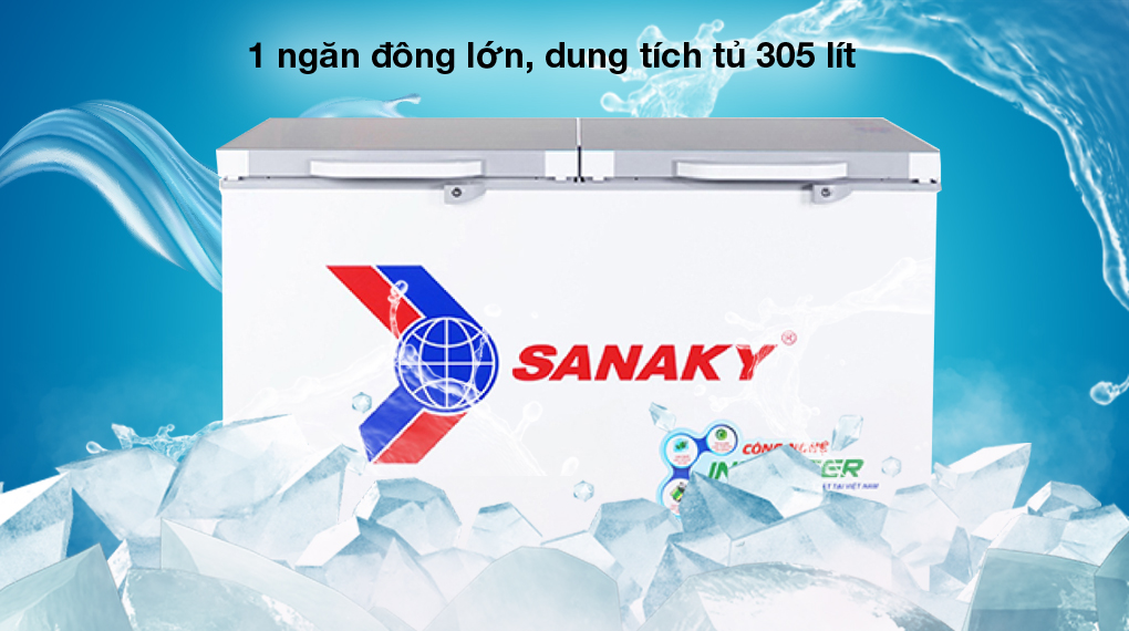 Tủ đông Sanaky Inverter 305 lít VH-4099A4K Tủ đông Sanaky Inverter 305 lít VH-4099A4K