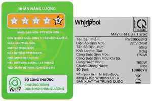 May Giat Whirlpool Inverter 9 Kg Fweb9002fg