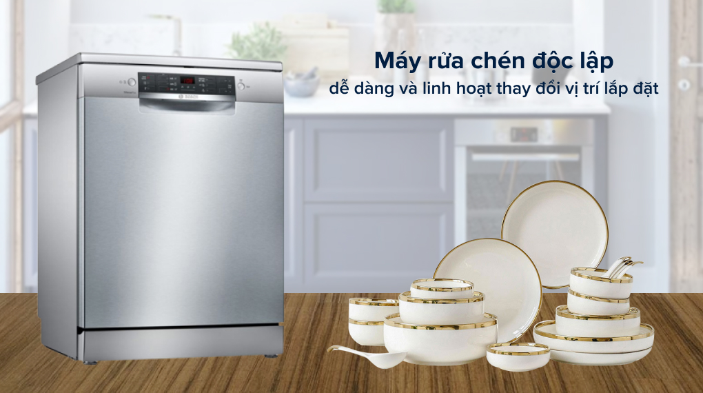 Máy rửa chén độc lập Bosch SMS46GI01P Máy rửa chén độc lập Bosch SMS46GI01P