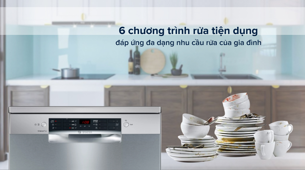 Máy rửa chén độc lập Bosch SMS46GI01P Máy rửa chén độc lập Bosch SMS46GI01P
