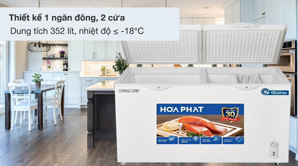 Tủ đông Hòa Phát Inverter 352 Lít HPF AD8352 Tủ đông Hòa Phát Inverter 352 Lít HPF AD8352