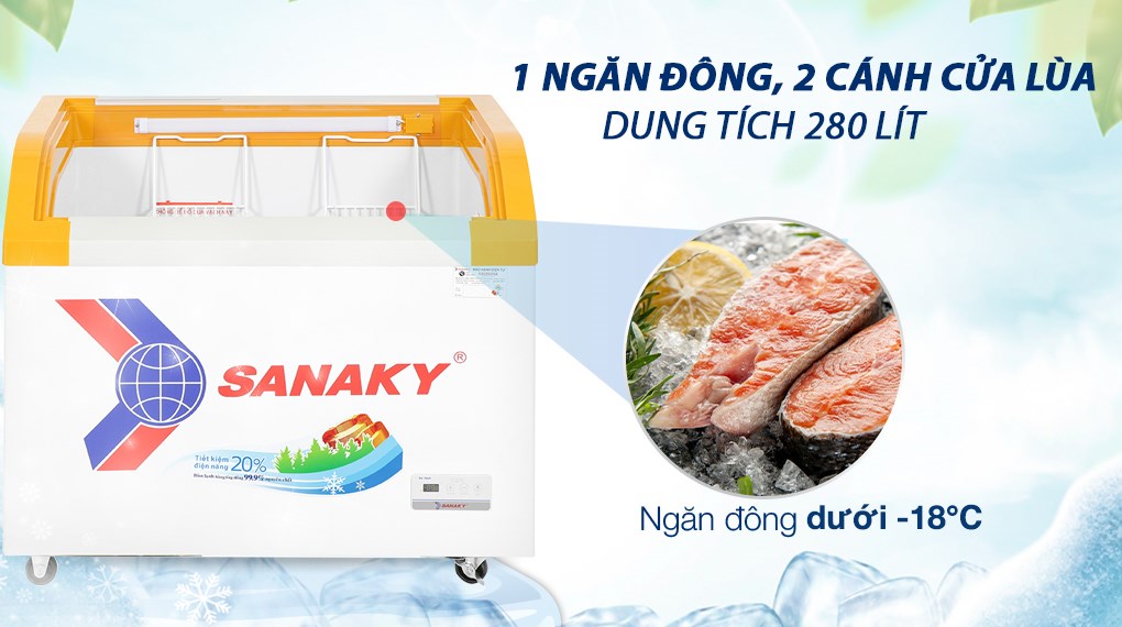 Tủ Đông Sanaky 280 lít VH-3899KB Tủ Đông Sanaky 280 lít VH-3899KB