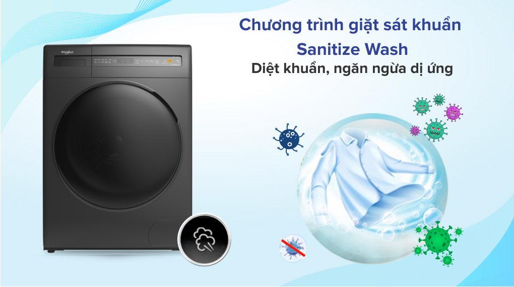 Máy giặt Whirlpool Inverter 9 kg FWEB9002FG Máy giặt Whirlpool Inverter 9 kg FWEB9002FG