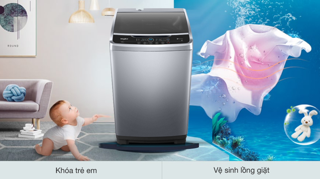 Máy giặt Whirlpool 10.5 kg VWVC10502FS Máy giặt Whirlpool 10.5 kg VWVC10502FS