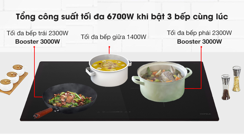 Bếp từ 3 vùng nấu lắp âm Hafele HC-I773D (536.01.905) Bếp từ 3 vùng nấu lắp âm Hafele HC-I773D (536.01.905)