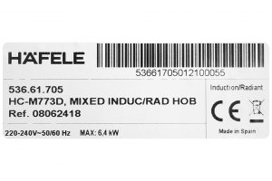 Bep Tu Hong Ngoai 3 Vung Nau Hafele Hc M773d 53661.705)