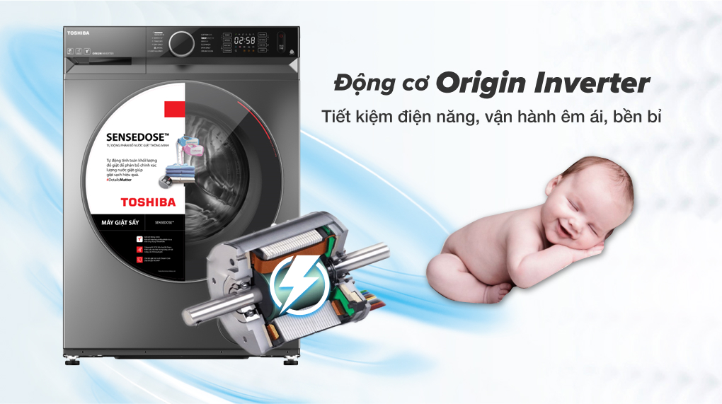 Máy giặt sấy Toshiba Inverter 10.5 kg TWD-BM115GF4V(SK) Máy giặt sấy Toshiba Inverter 10.5 kg TWD-BM115GF4V(SK)