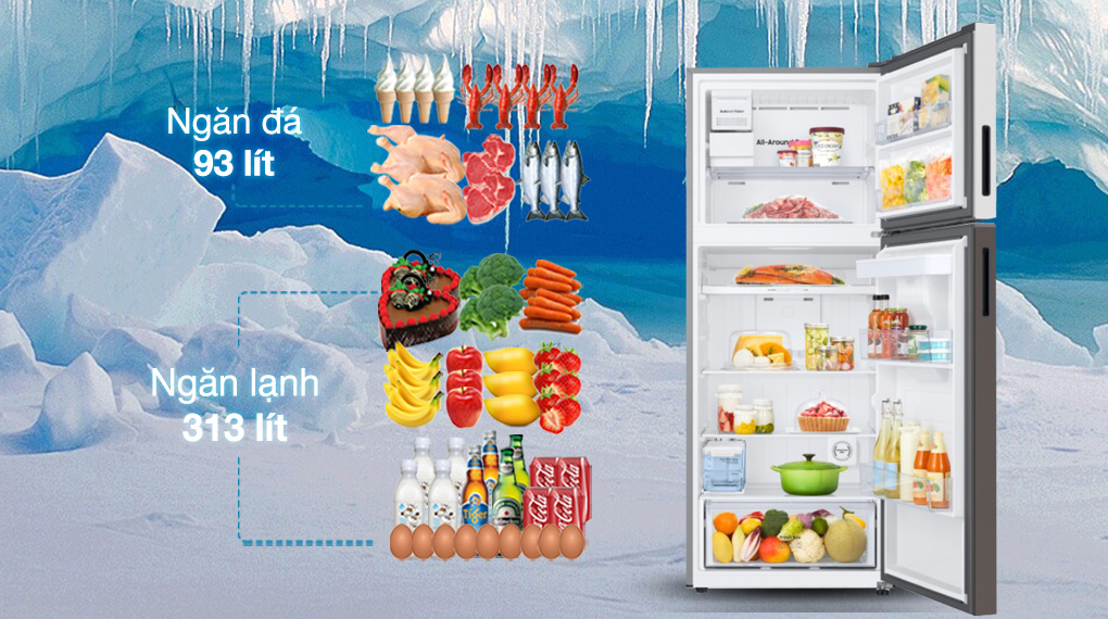 Tủ lạnh Samsung Inverter 406 lít RT42CB6784C3SV Tủ lạnh Samsung Inverter 406 lít RT42CB6784C3SV