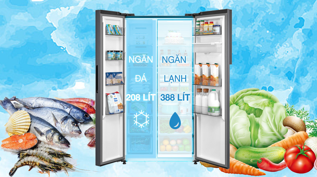 Tủ lạnh Toshiba Inverter 596 lít GR-RS775WI-PMV(06)-MG Tủ lạnh Toshiba Inverter 596 lít GR-RS775WI-PMV(06)-MG