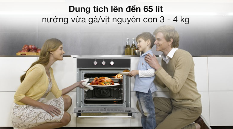 Lò nướng âm Hafele HO-K60B (534.05.581) 65 lít Lò nướng âm Hafele HO-K60B (534.05.581) 65 lít