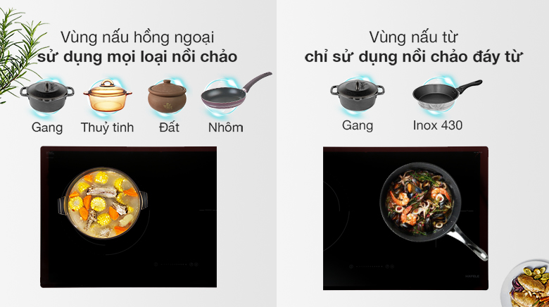 Bếp từ hồng ngoại lắp âm Hafele HC-M772D (536.61.695) Bếp từ hồng ngoại lắp âm Hafele HC-M772D (536.61.695)