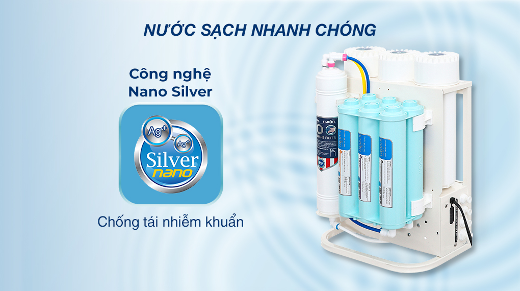 Máy lọc nước RO âm tủ Karofi KAQ-U06 10 lõi Máy lọc nước RO âm tủ Karofi KAQ-U06 10 lõi