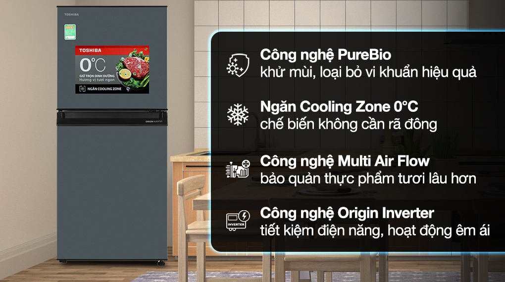 Tủ lạnh Toshiba Inverter 194 lít GR-RT252WE-PMV(52) Tủ lạnh Toshiba Inverter 194 lít GR-RT252WE-PMV(52)