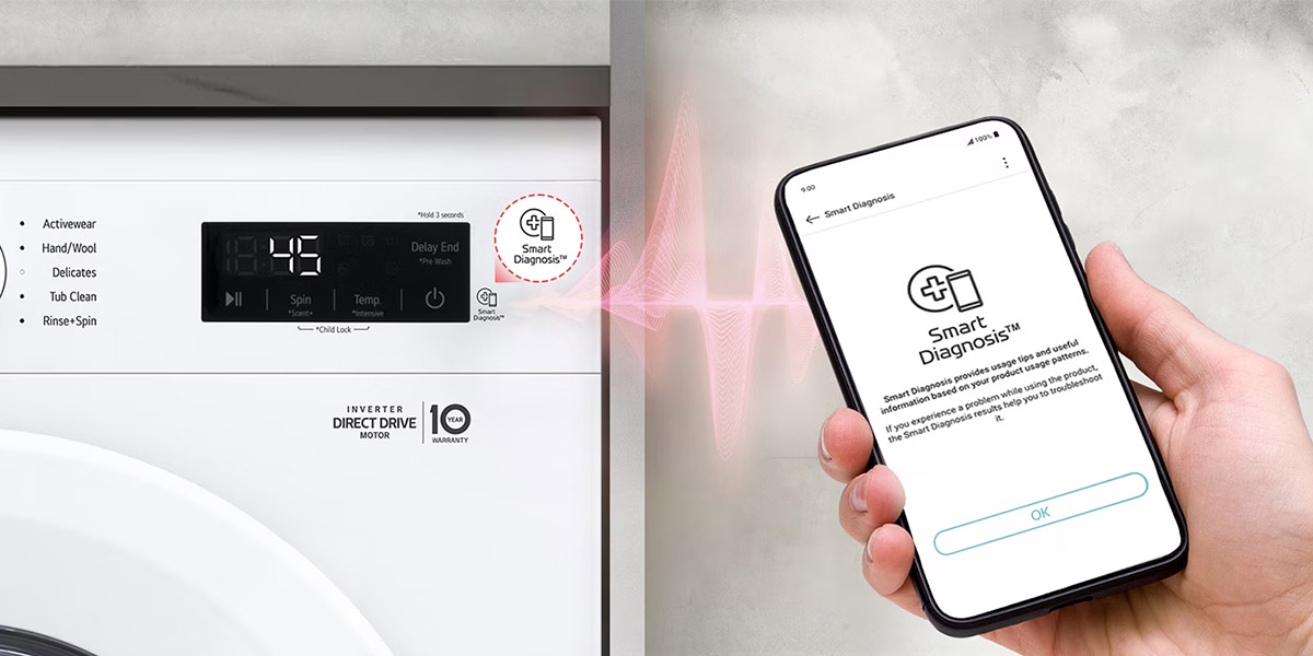 Máy giặt LG Inverter 9 kg FB1209S6M Máy giặt LG Inverter 9 kg FB1209S6M