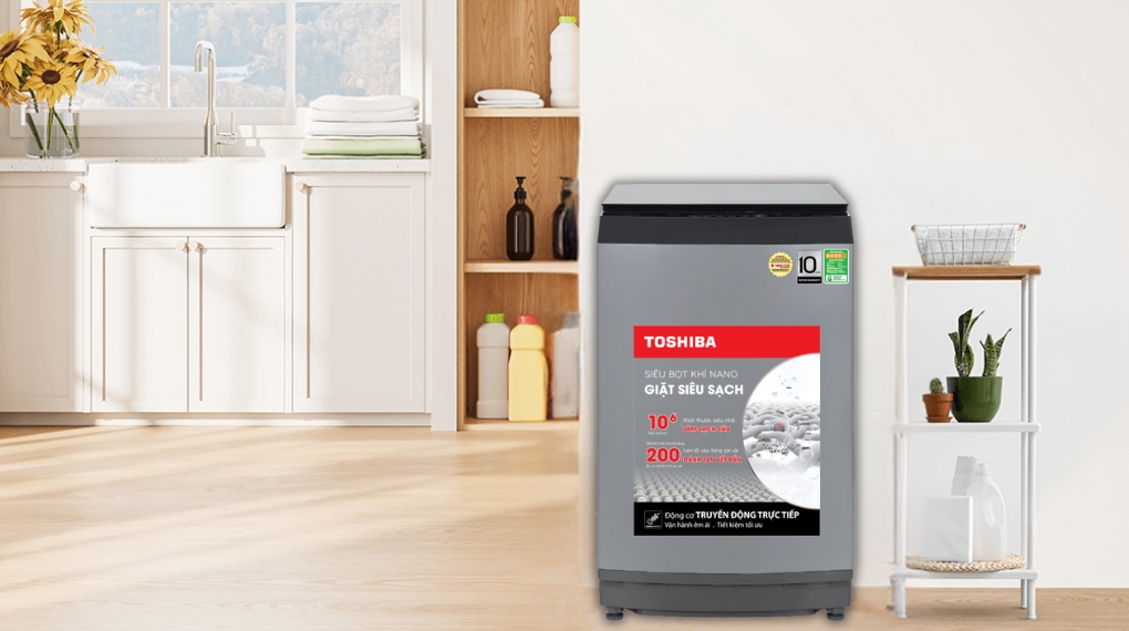 Máy giặt Toshiba Inverter 15 kg AW-DUM1600LV(SG) - Thiết kế