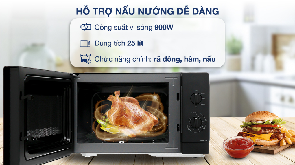 Lò vi sóng Panasonic NN-SM33NBYUE 25 lít  Lò vi sóng Panasonic NN-SM33NBYUE 25 lít
