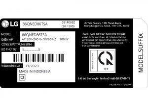 Smart Tivi QNED LG 4K 86 inch 86QNED86TSA