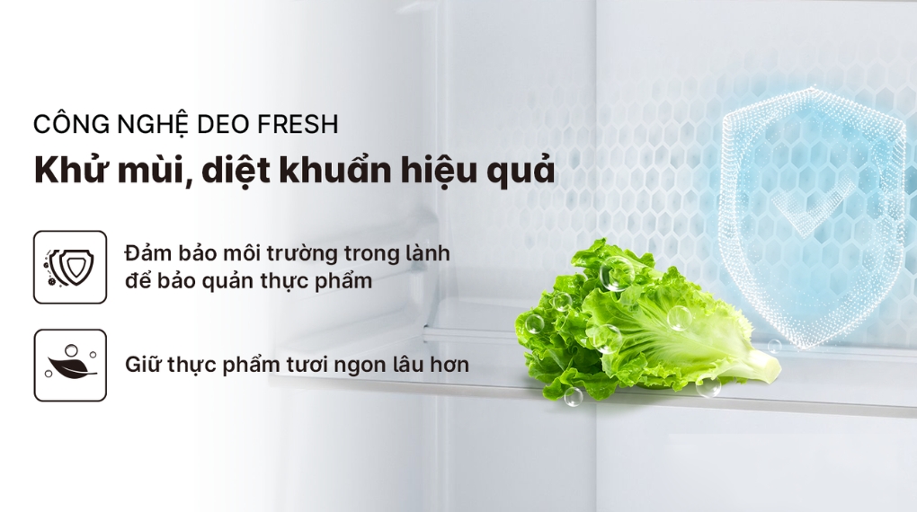 Tủ lạnh Aqua Inverter 550 lít Side By Side AQR-S612XA(WCB) - Công nghệ khử mùi Tủ lạnh Aqua Inverter 550 lít Side By Side AQR-S612XA(WCB) - Công nghệ khử mùi