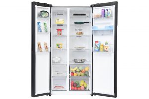 Tủ lạnh Aqua Inverter 550 lít Side By Side AQR-S612XA(WCB)