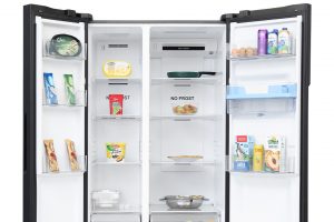 Tủ lạnh Aqua Inverter 550 lít Side By Side AQR-S612XA(WCB)