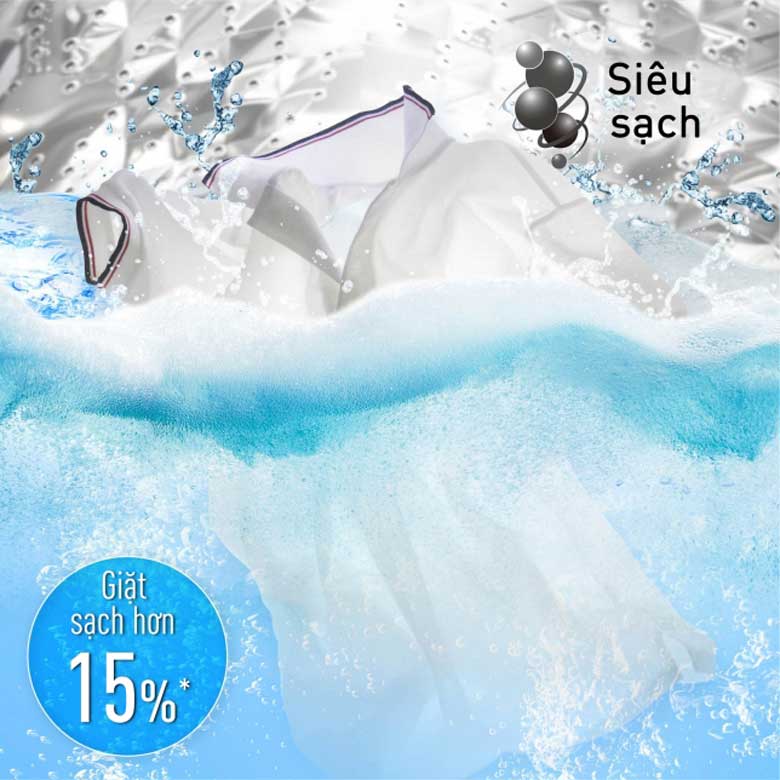 Máy giặt Panasonic 10 kg NA-F10S10BRV - giặt sạch hơn 15%