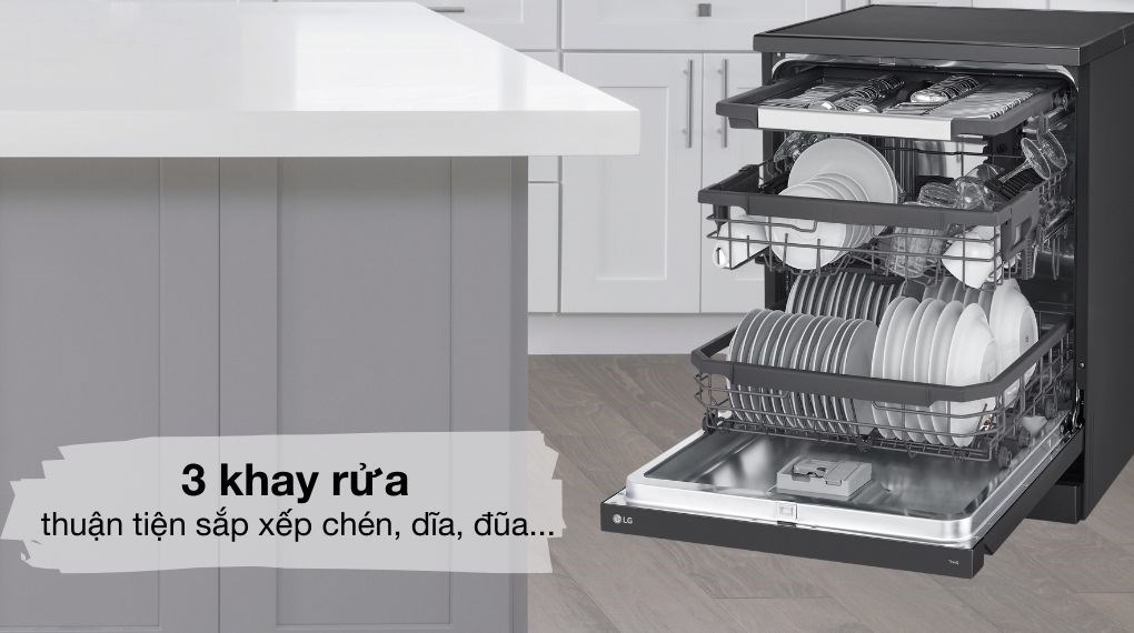 Máy rửa chén độc lập LG LDT14BLA4 - Khay rửa