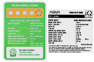 Tủ lạnh Aqua Inverter 469 lít AQR-M536XA(GB)