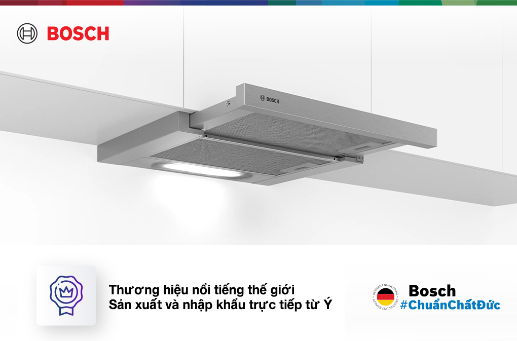 Thương hiệu, xuất xứ - Máy hút mùi âm tủ Bosch DFT63AC50 Thương hiệu, xuất xứ - Máy hút mùi âm tủ Bosch DFT63AC50