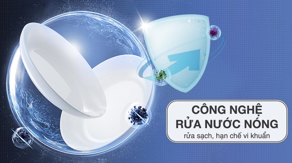 Máy rửa chén độc lập Bosch SMS4IKC62T - Công nghệ rửa - sấy Máy rửa chén độc lập Bosch SMS4IKC62T - Công nghệ rửa - sấy