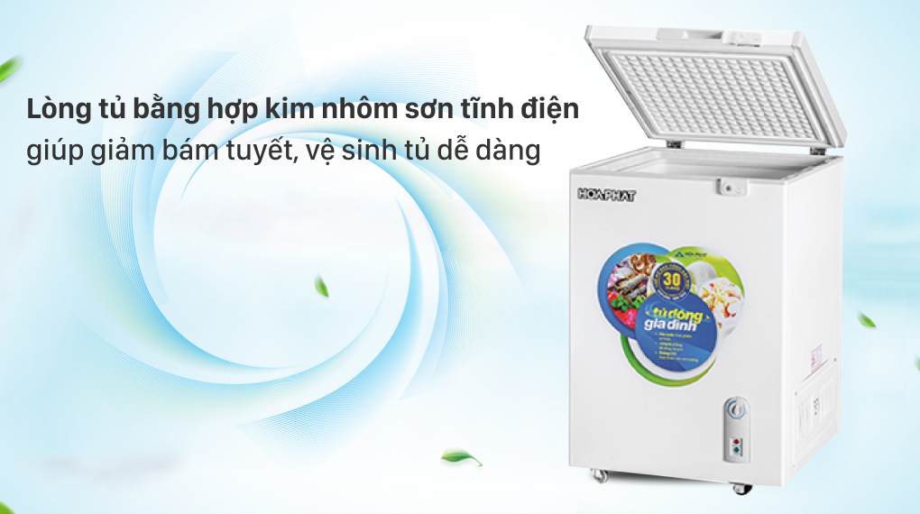 Tủ đông Hòa Phát HCF 106S1Đ - Chất liệu lòng tủ Tủ đông Hòa Phát HCF 106S1Đ - Chất liệu lòng tủ