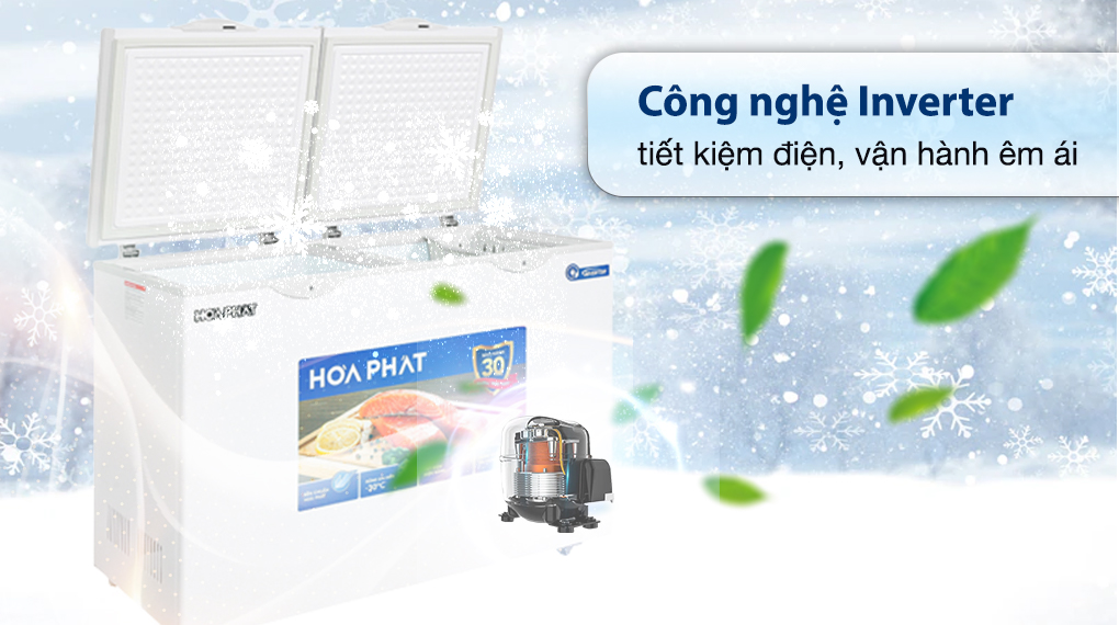 Tủ đông Hòa Phát Inverter 271 Lít HPF BD8271 - Công nghệ tiết kiệm điện Tủ đông Hòa Phát Inverter 271 Lít HPF BD8271 - Công nghệ tiết kiệm điện