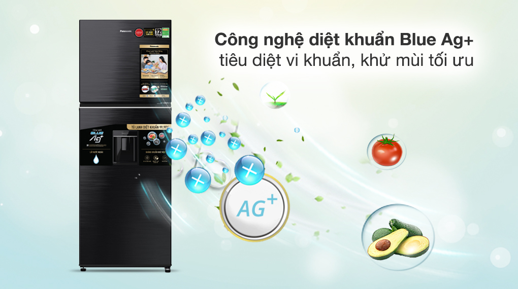 Tủ lạnh Panasonic Inverter 326 lít NR-TL351GVKV - Công nghệ kháng khuẩn, khử mùi Tủ lạnh Panasonic Inverter 326 lít NR-TL351GVKV - Công nghệ kháng khuẩn, khử mùi