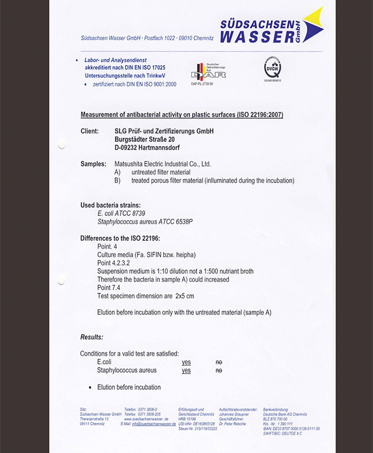 Giấy chứng nhận công nghệ Blue Ag+ 1 Giấy chứng nhận công nghệ Blue Ag+ 1